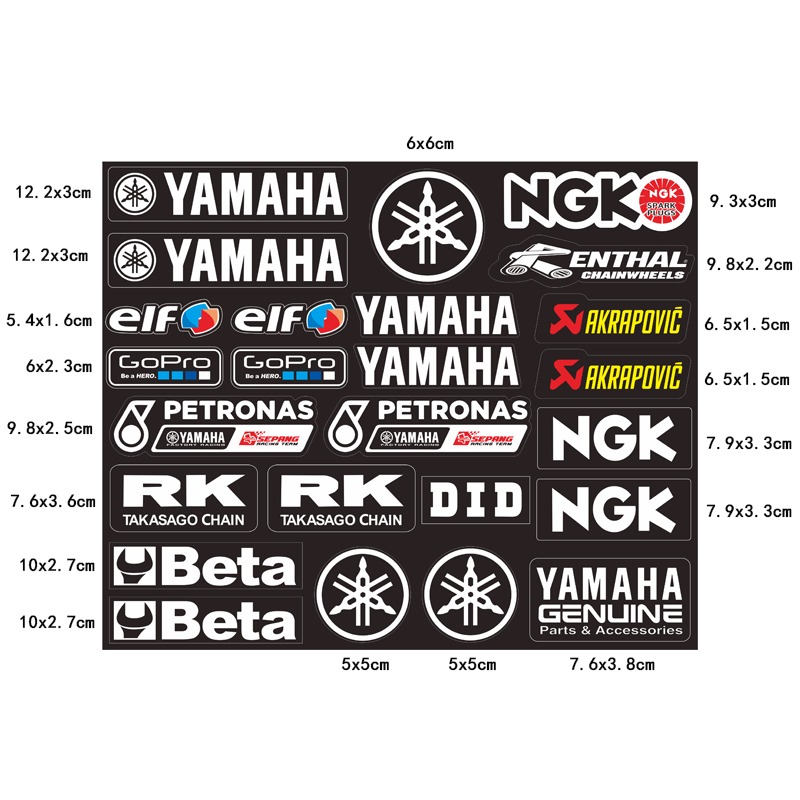 Motorcycle Gear Brand - Yüksek dereceli şık motosiklet çıkartmaları Moto