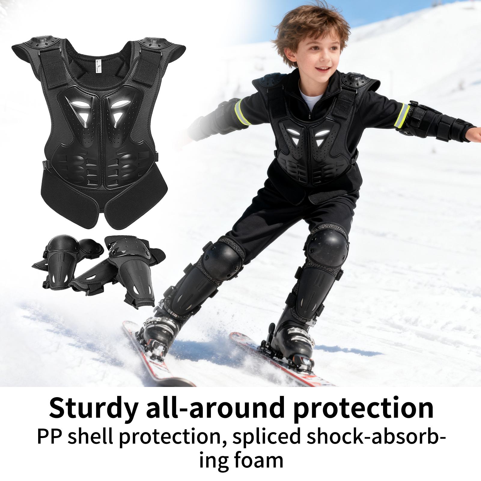 Motorcycle Gear For Kids - Gençlik Motokros Ekipmanları Göğüs Koruyucusu Dirsek