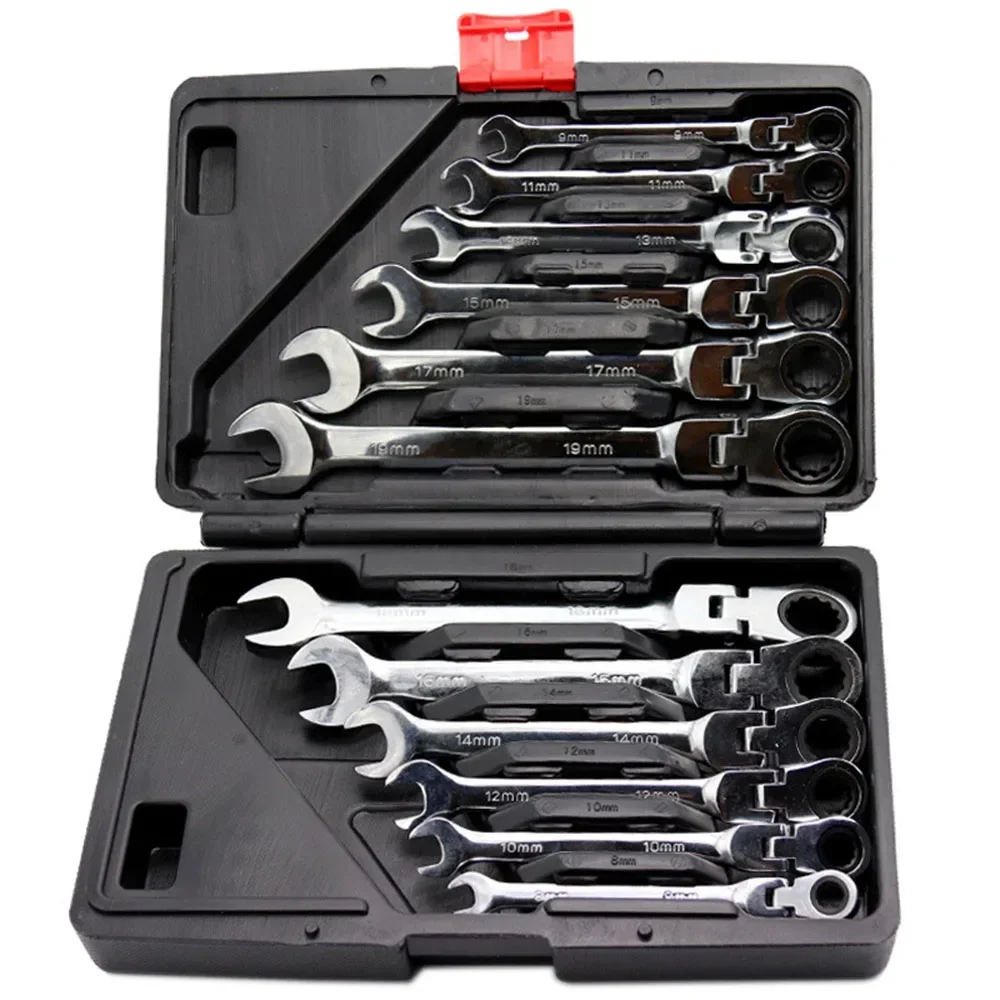 Motorcycle Gear Tidy - Esnek Kafa Cırcır Kombinasyonu Anahtar Seti