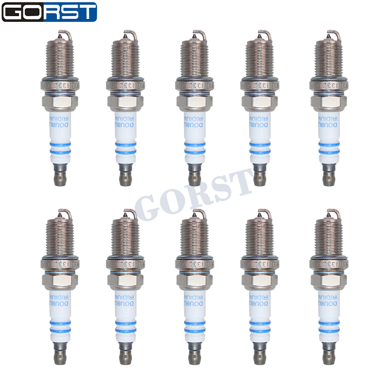 Bosch Spark Plug Iridium - 10 adet M14x1.25 Çift İridyum Buji