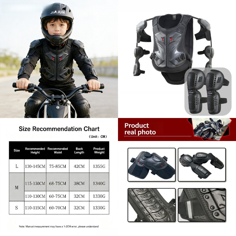 Motorcycle Gear For Kids - Yeni Çocuk Motosiklet Vücut Zırhı Yeleği