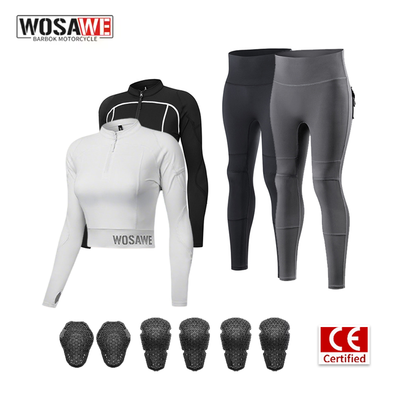 Motorcycle Gear Jacket Women - WOSAWE Kadın Motosiklet Sürüş Kıyafeti Yazlık