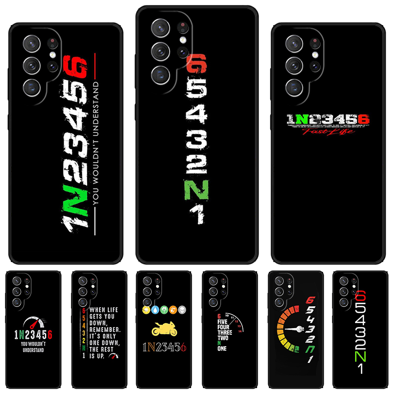 Motorcycle Gear Quotes - Motosiklet Vites Telefon Kılıfı Samsung Galaxy