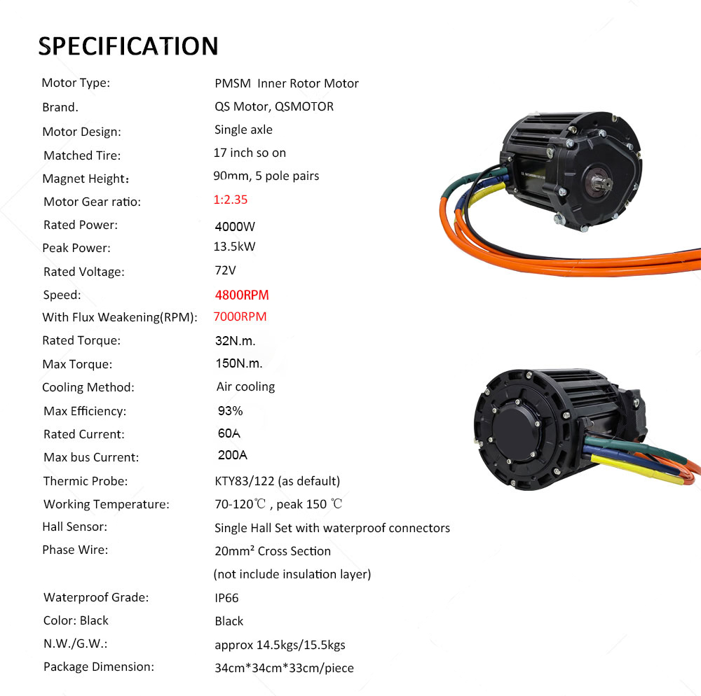 QS 90H 138 4000W V3 Orta Tahri - Motorcycle Gear Tidy incelemesi ve fiyatı